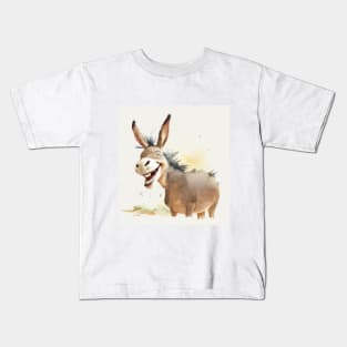 Happy Donkey Laughing Kids T-Shirt